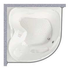 Карниз для ванной POOLSPA FRANCJA 150x150 Полукруглый, дуга Good Home Shop