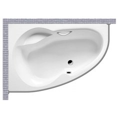 Карниз для ванной Excellent Crystal 140x95 Асимметричный Good Home Shop