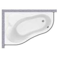 Карниз для ванной Santek Майорка XL 160x95 Асимметричный Good Home Shop