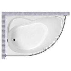 Карниз для ванной Artel Plast Ярослава 150x100 Асимметричный Good Home Shop