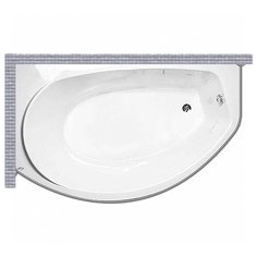 Карниз для ванной Akrilan Laguna del Agnia 170x105 Асимметричный Good Home Shop