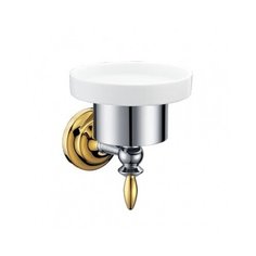 Мыльница MELANA хром+золото MLN-820010-1