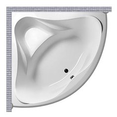 Карниз для ванной Relisan Mira 150x150 Полукруглый, дуга Good Home Shop