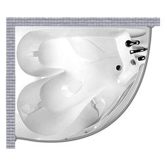 Карниз для ванной Balteco Duo Lumina 168x148 Асимметричный Good Home Shop