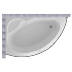 Карниз для ванной Aquatek Ajax 170x110 Асимметричный Good Home Shop