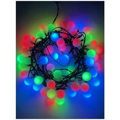ЭРА ENIN - 18BM ЭРА Гирлянда LED Нить Шарики d18мм, 5 м мультиколор, 220V, (36/648) ERA