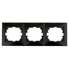 Intro 1-503-05 Intro Рамка на 3 поста гор., СУ, Plano, антрацит (14/280/2800)
