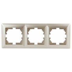 Intro 4-503-04 Intro Рамка на 3 поста, СУ, Solo, шампань (14/280/3360)