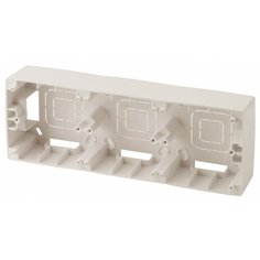 ЭРА 12-6103-02 ЭРА Коробка наклад. монтажа 3 поста, Эра12, слоновая кость (5/50/400) ERA