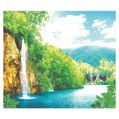 Фотообои Симфония К-159 "Водопад в Хорватии", размер 2100*2000мм, 6 листов