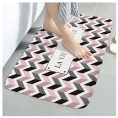 Коврик для ванной Sanitaryware 116, размер 45х75см, фланель, ПВХ.