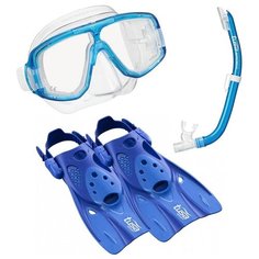 Комплект TUSA Sport UPR0101 маска трубка ласты р.L (40-46) синий