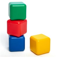 Набор цветных кубиков, 4 штуки, 12 х 12 см Solomon