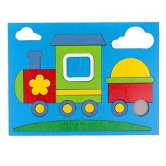 Головоломка «Собери картинку: паровозик» 24 элемента Лесная мастерская
