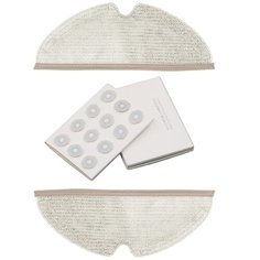 Комплект Салфетки 2 шт и фильтр для резервуара воды для Xiaomi Roborock Sweep One, S1,S6,T6,T4, T61, E25 Vacuum 2, Roborock S50, S51, E25, S5, E20, C10