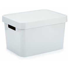 Коробка INFINITY с крышкой 17л серая,CURVER