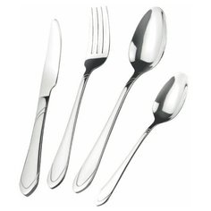 Набор столовых приборов LARA «SIRIUS» 24 пр., зерк.полировка, остр.вилка, классич.дизайн LR10-16/24