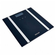Весы SMART 180 кг 28×28 см электронные напольные DELTA LUX DE-4600 черные