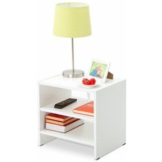 Тумба Ультра прикроватная Белое тиснение 430х410х330 Letta