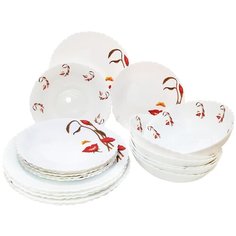 Сервиз столовый "Природа в лицах" 19 предметов в подарочной упаковке МФК