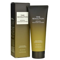 Missha Антивозрастная маска-пенка для умывания Time Revolution Artemisia Pack Foam Cleanser, 30 мл