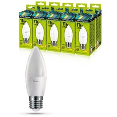 Комплект светодиодных лампочек Свеча Ergolux LED-C35-11W-E27-3K