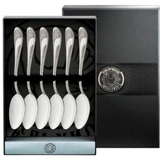 Набор чайной ложки "Метелица" (6пр) посеребренный Кольчугинский мельхиор