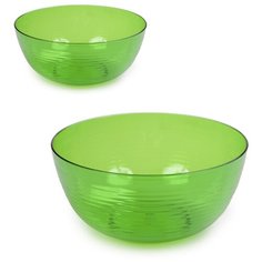 Набор салатников Berossi 1000мл, 2000мл, цвет яблоко, 2 шт