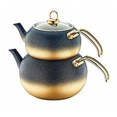 Набор чайников O.M.S. заварник 1 л, чайник 2 л, 82(10)-M-Gd, золотой