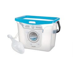 Контейнер и совок для стирального порошка Berossi, цвет голубой, 6л, размер 287 х 200 х 200 мм