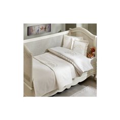 Комплект детского постельного белья с покрывалом Tivolyo home STORK BEBE бежевый