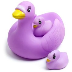 Набор игрушек для купания «Лебедь»: мыльница, игрушки 2 шт. р-р: 11см