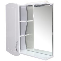 Шкаф навесной "АССОЛЬ-75" левый с подсветкой (ПВХ) Mixline