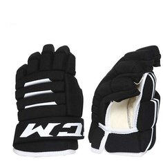 Перчатки хоккейные ССМ 4 Roll 2 JR подростковые(11 / черные/11) CCM