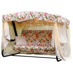 Качели садовые 4-х местные Саванна FLOWER арт.с1205 OLSA Ольса