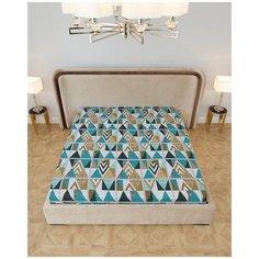 Простыня обычная, Поплин; "Всё себе"; Мозайка; Размер: 2.0