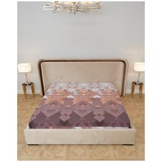 Простыня обычная, Поплин; "Всё себе"; Арабеска; Размер: 1.5