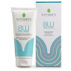 Мужской шампунь и гель для душа на основе регенерирующих минеральных солей - Natures - Blu Salino Regeneration Shower Shampoo 200 мл.