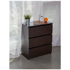 Комод Jazz 3 ящика Венге 600х733х354 Letta