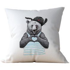 Подушка Студия Белка "From Russia with love" 40х40 атлас