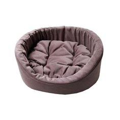 HOMEPET Велюр Violet 49 см х 49 см х 22 см лежак большой для домашних животных