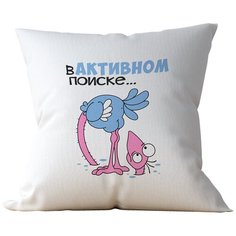 Подушка Студия Белка "В активном поиске" 35х35 лен