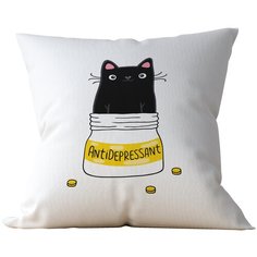 Подушка Студия Белка "Антидепрессант" 40х40 габардин