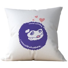 Подушка Студия Белка "Ёжик влюбленный" 40х40 атлас