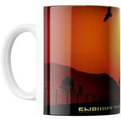 Кружка Студия Белка "Бывших пограничников не бывает" белая