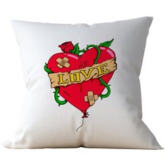 Подушка Студия Белка "Just Love раненное сердце" 40х40 габардин