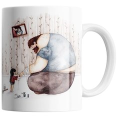 Кружка Студия Белка "Любимый муж и самый лучший папочка" белая