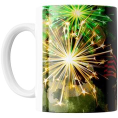 Кружка Студия Белка "23 февраля праздничная" белая