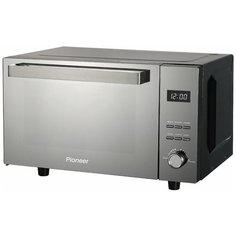 Микроволновая печь Pioneer MW360S 23 л с авторазмораживанием, грилем, таймером и часами, 5 уровней мощности, 800 Вт