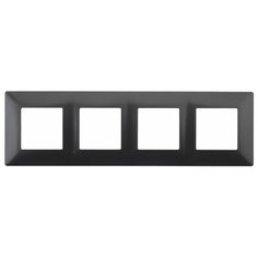 ЭРА 14-5004-05 ЭРА Рамка на 4 поста, Эра Elegance, антрацит (10/100/1200) ERA